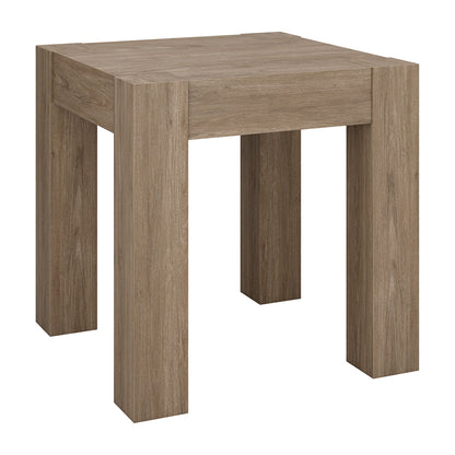 22" Gray Wood Square End Table