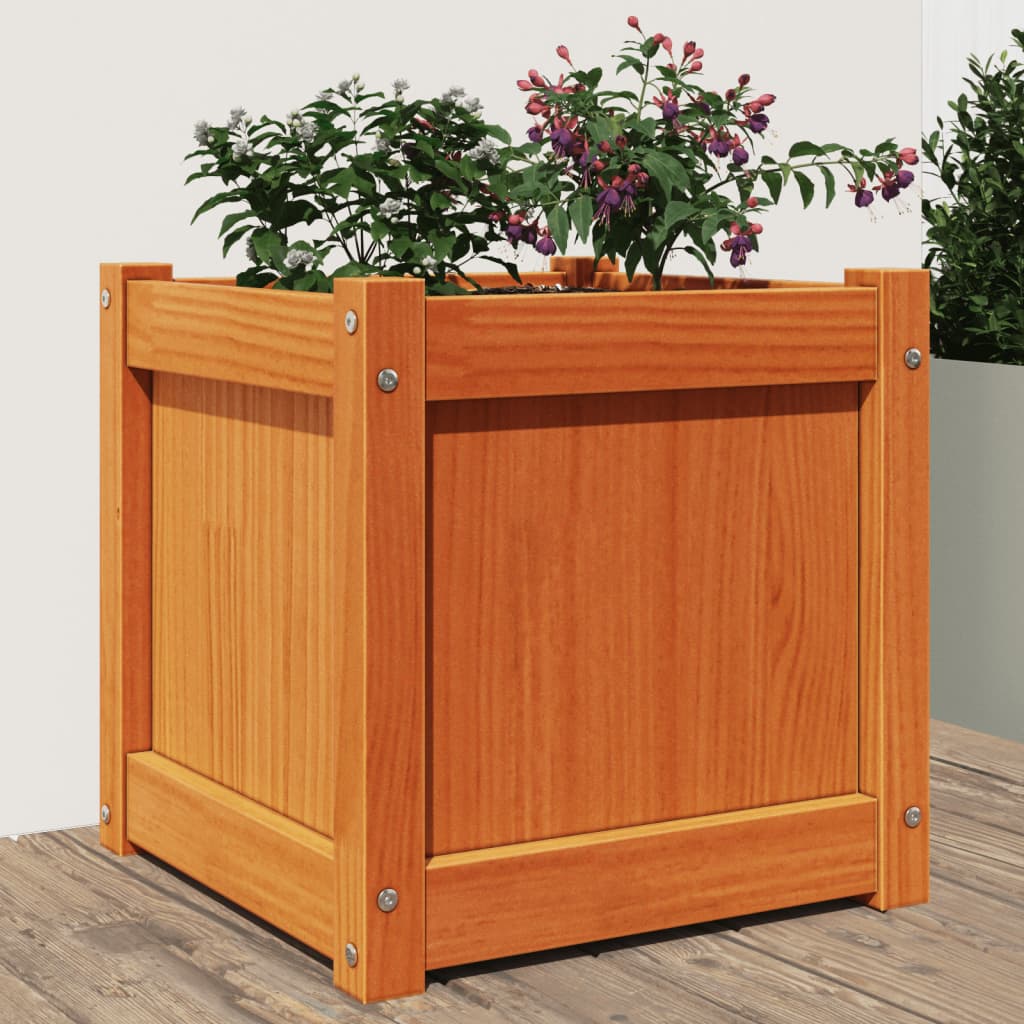 Garden Planters 2 pcs Impregnated Wood Pine