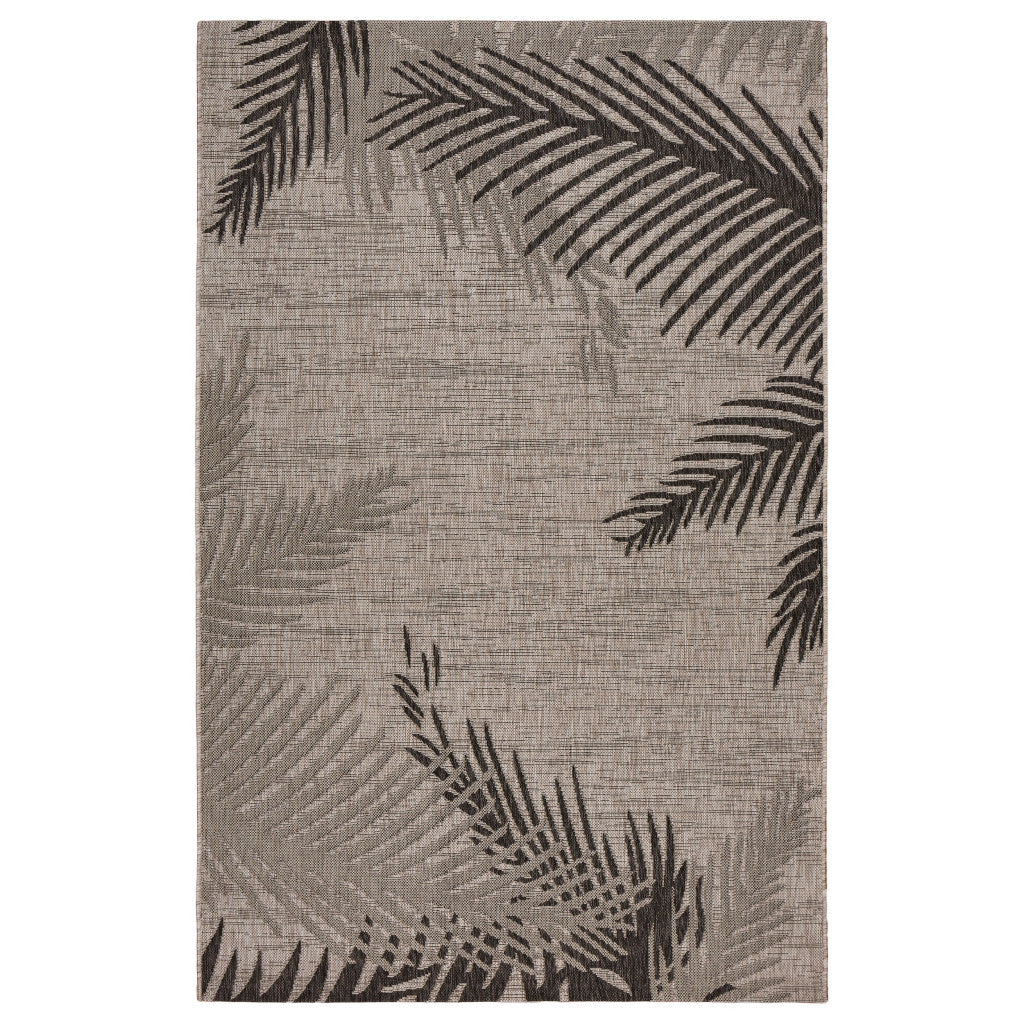 3' X 5' Beige Floral Indoor Outdoor Area Rug