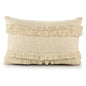 20" X 20" Cream 100% Cotton Zippered Pillow