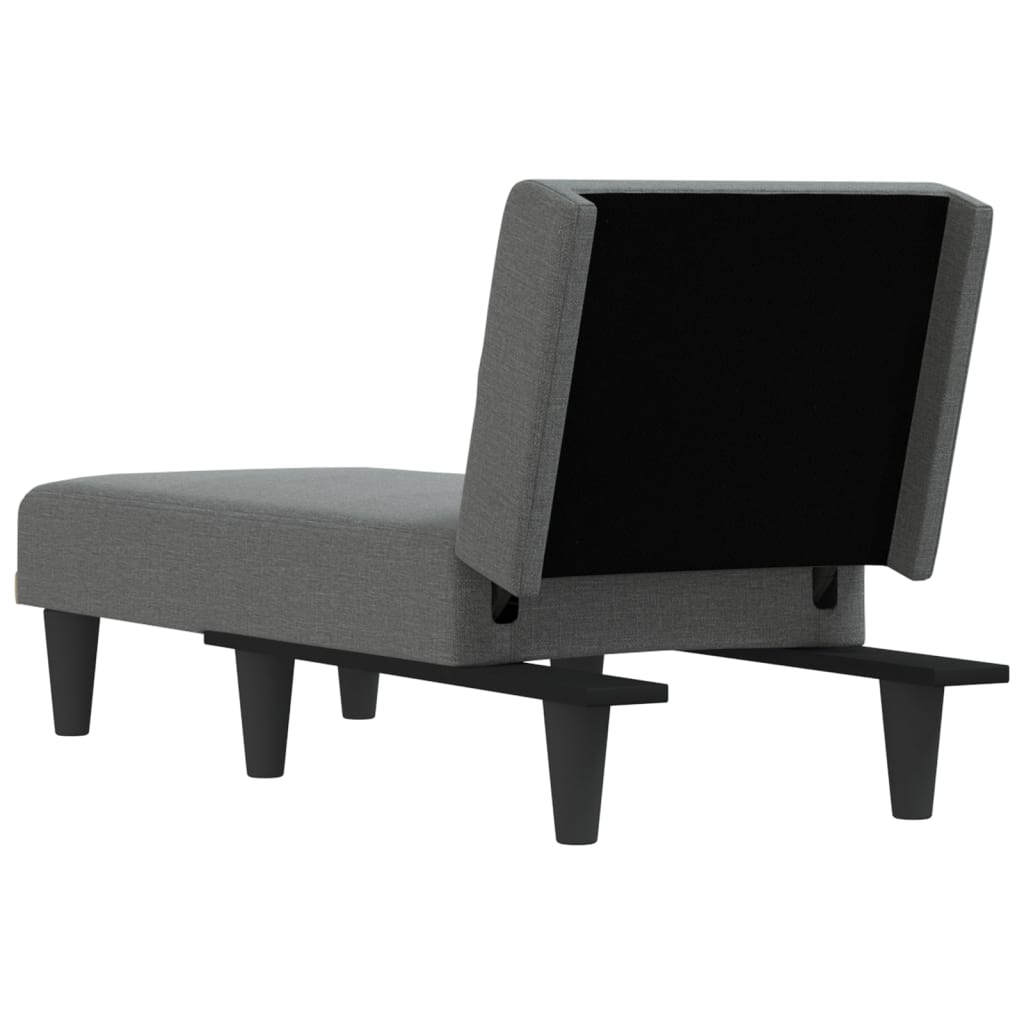 Chaise Longue Dark Gray Fabric