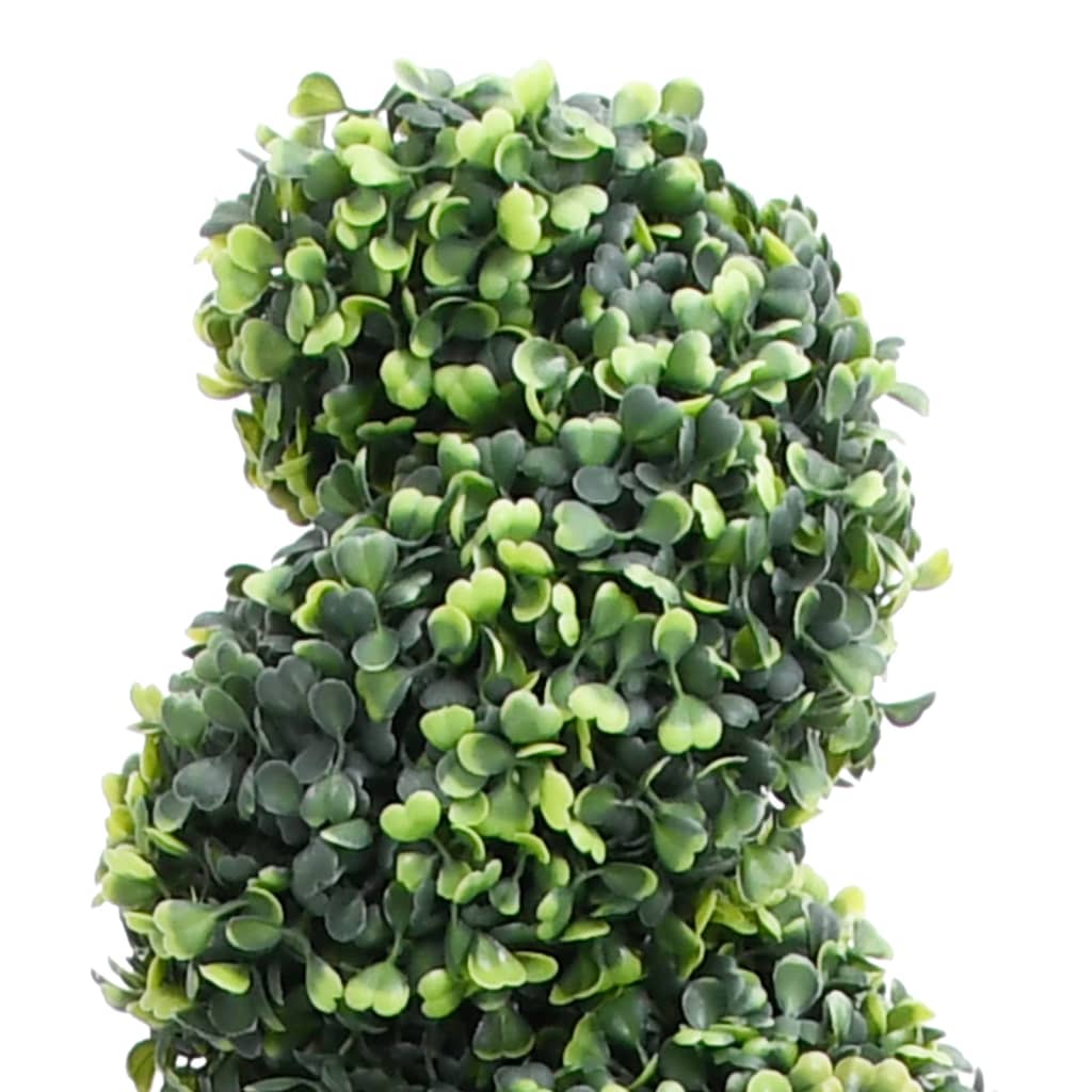 Artificial Boxwood Spiral Plant with Pot Green 39.4"