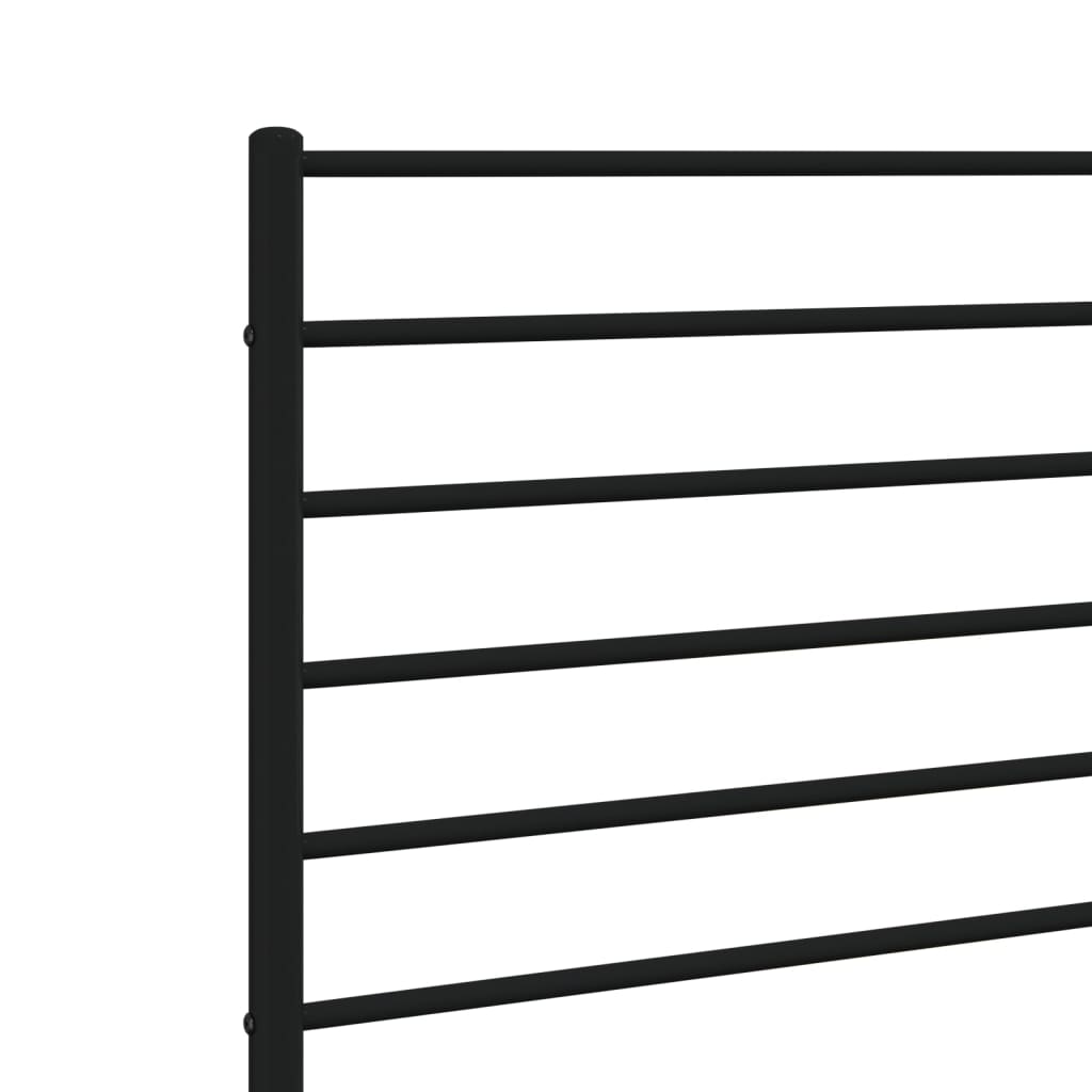 Metal Headboard Black 39.4"