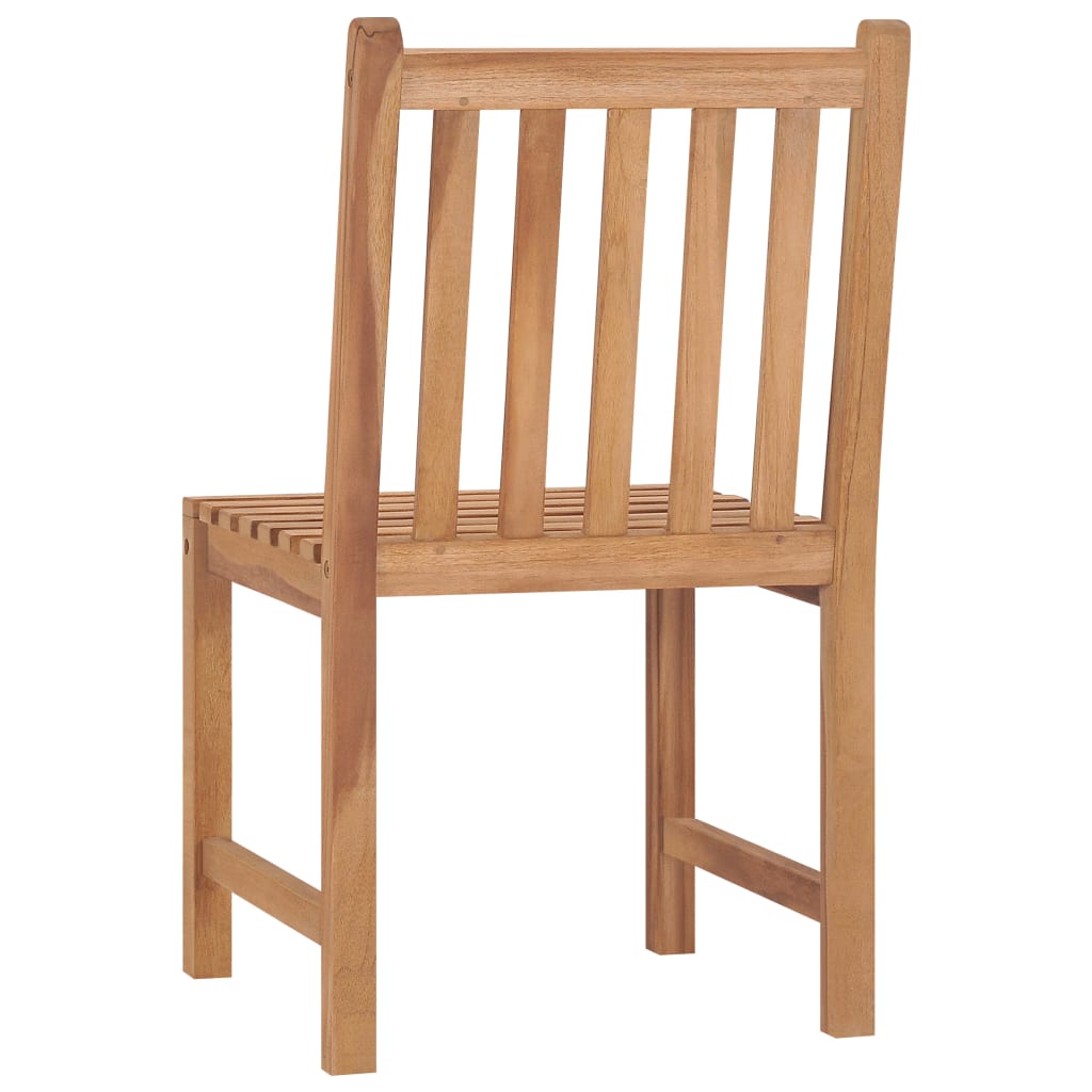 Patio Chairs 4 pcs with Cushions Solid Teak Wood