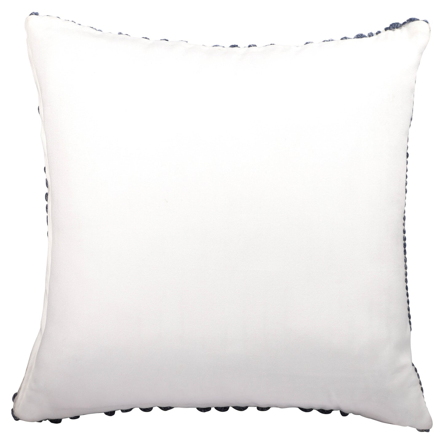 20" White and Natural Geometric Throw Pillow