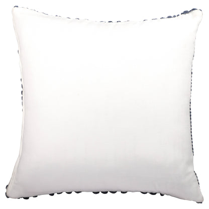 20" White and Natural Geometric Throw Pillow