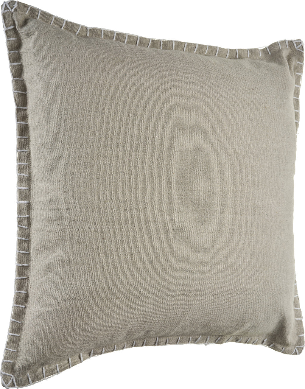 Set of Two Blue Cotton Throw Pillow