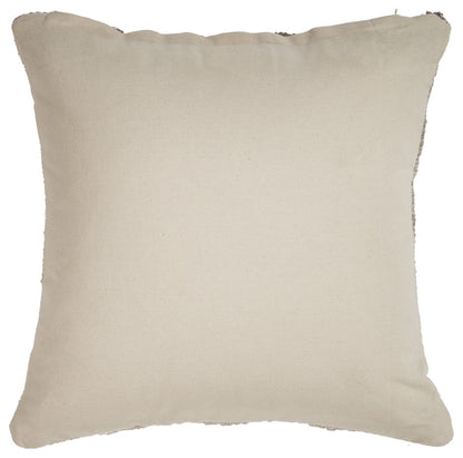 Set of Two Cream Geometric Cotton Throw Pillow With Texture