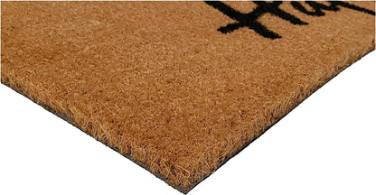 17" X 29" Natural and Black Coir Bumblee Bee Happy Outdoor Door Mat