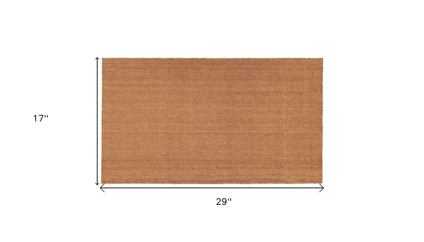 17" X 29" Natural Coir Outdoor Door Mat