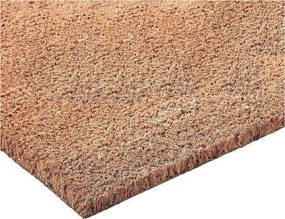 24" X 36" Natural Coir Solid Color Outdoor Door Mat