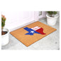 24" X 36" Natural Red White and Blue Coir Texas Outdoor Door Mat