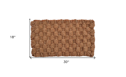 18" X 30" Brown Coir Weave Outdoor Door Mat