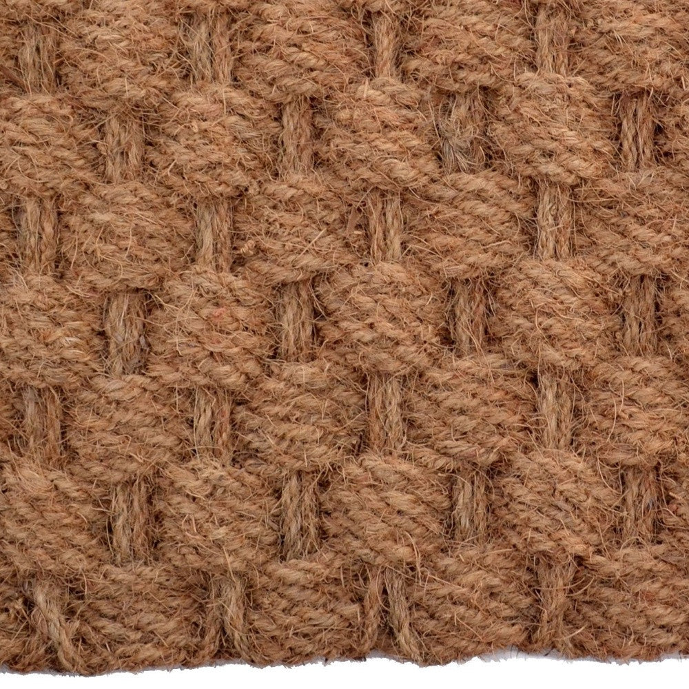 18" X 30" Brown Coir Weave Outdoor Door Mat