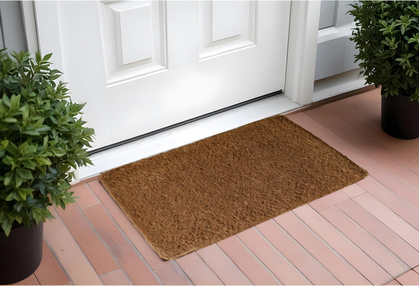 14" X 24" Brown Coir Outdoor Door Mat