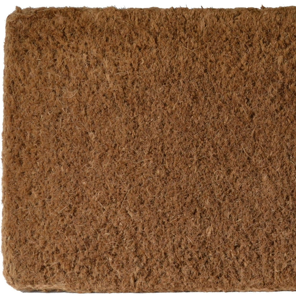 16" X 27" Brown Coir Outdoor Door Mat