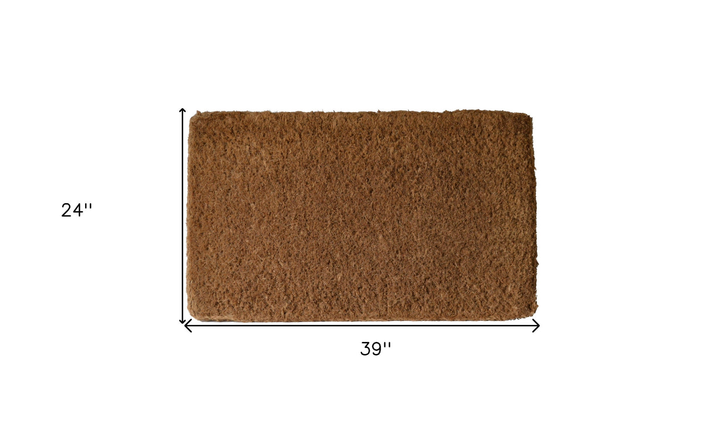 24" X 39" Brown Coir Outdoor Door Mat