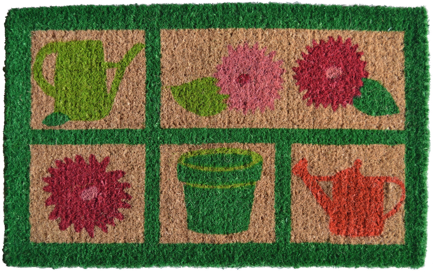 18" X 30" Brown Coir Garden Tools Outdoor Spring Door Mat