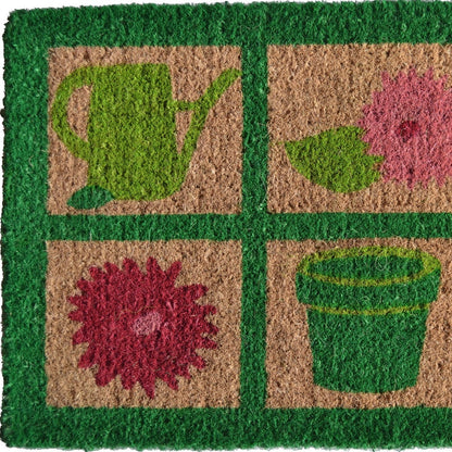 18" X 30" Brown Coir Garden Tools Outdoor Spring Door Mat