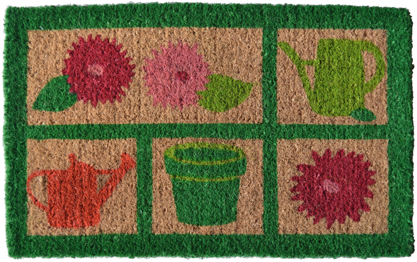 18" X 30" Brown Coir Garden Tools Outdoor Spring Door Mat