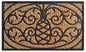 18" X 30" Brown and Black Rubber Pineapple Outdoor Door Mat