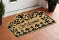 18" X 30" Brown and Black Coir Scrollwork Welcome Outdoor Door Mat