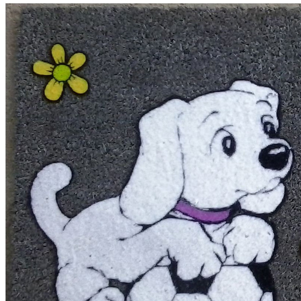 18" X 30" White Coir Dog Home Outdoor Door Mat