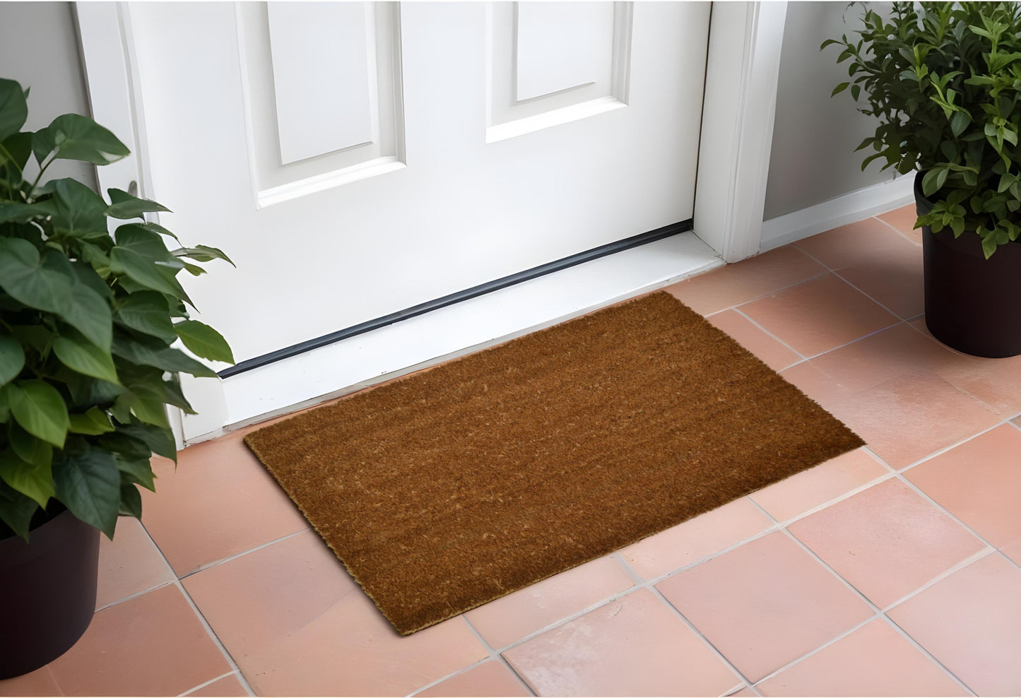 18" X 30" Brown Coir Outdoor Door Mat