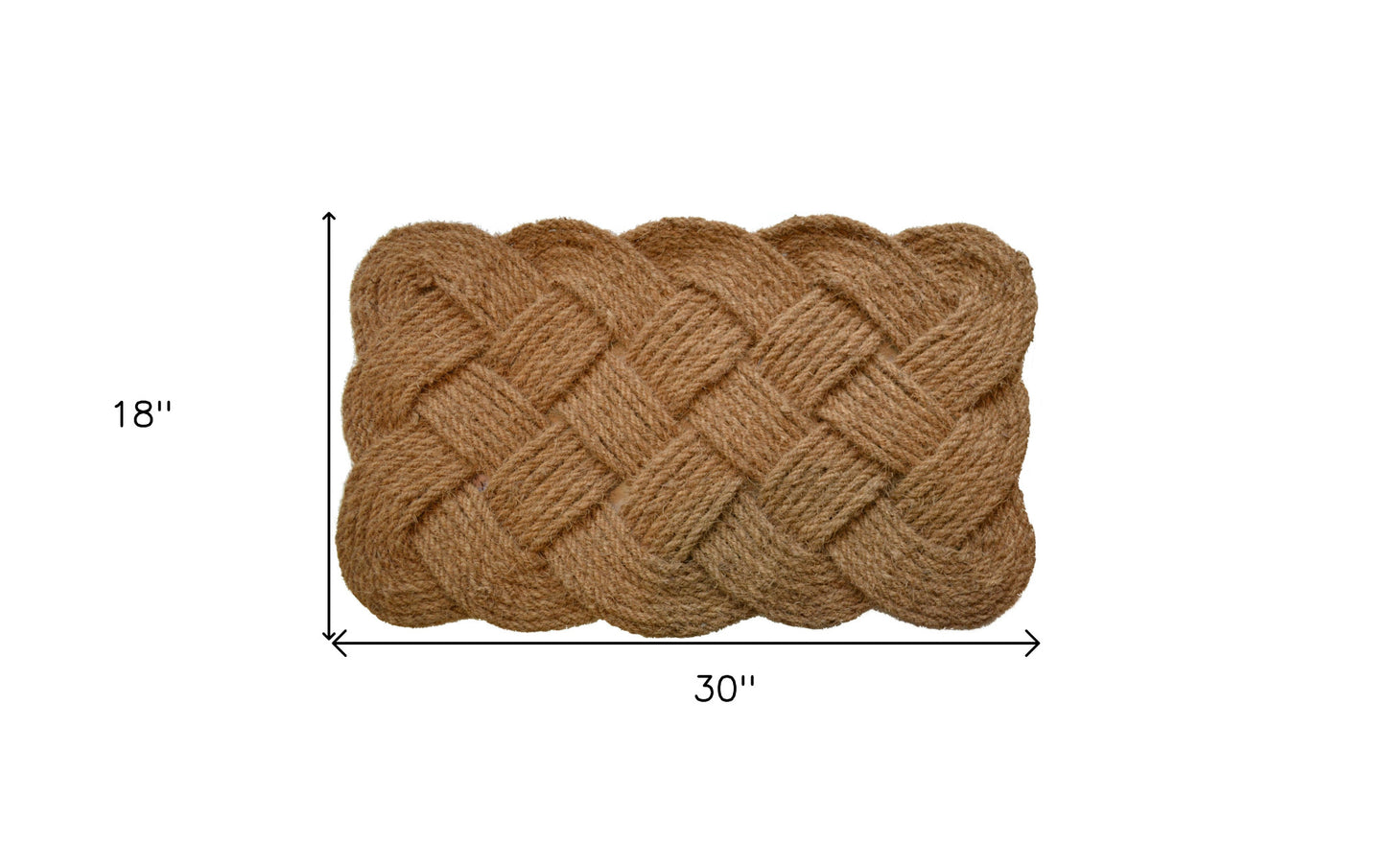 18" X 30" Brown Coir Weave Outdoor Door Mat