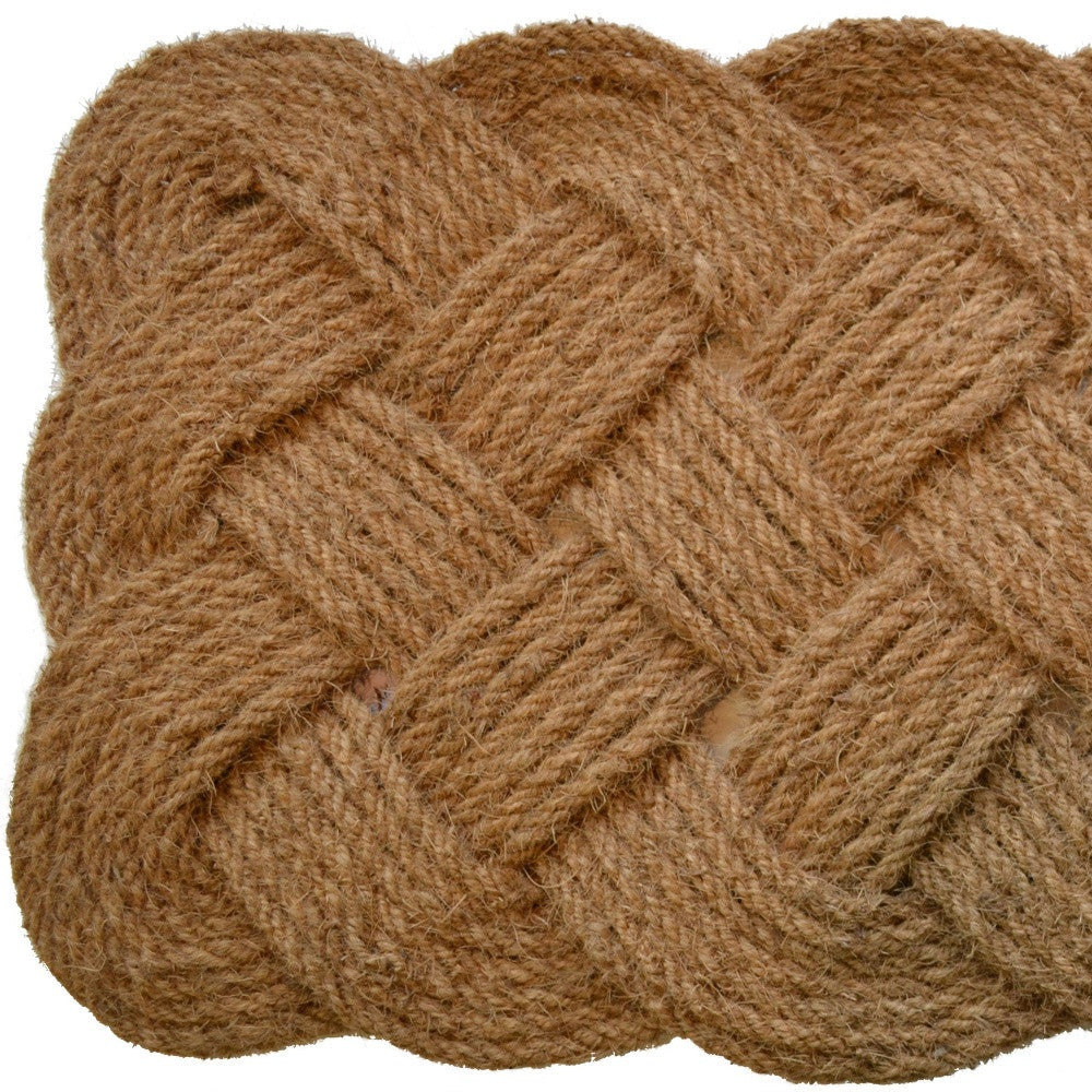 24" X 37" Brown Coir Weave Outdoor Door Mat