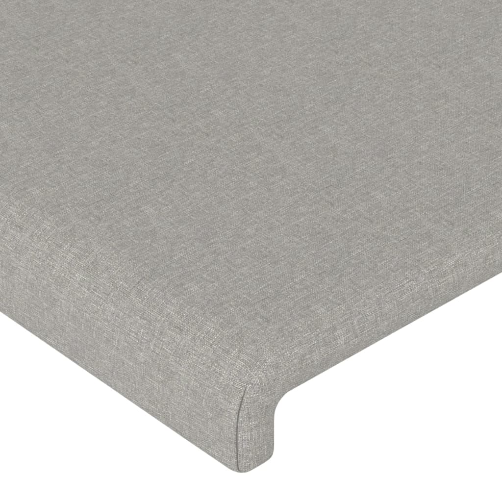 Headboards 4 pcs Light Gray 35.4"x2"x30.7"/34.6" Fabric