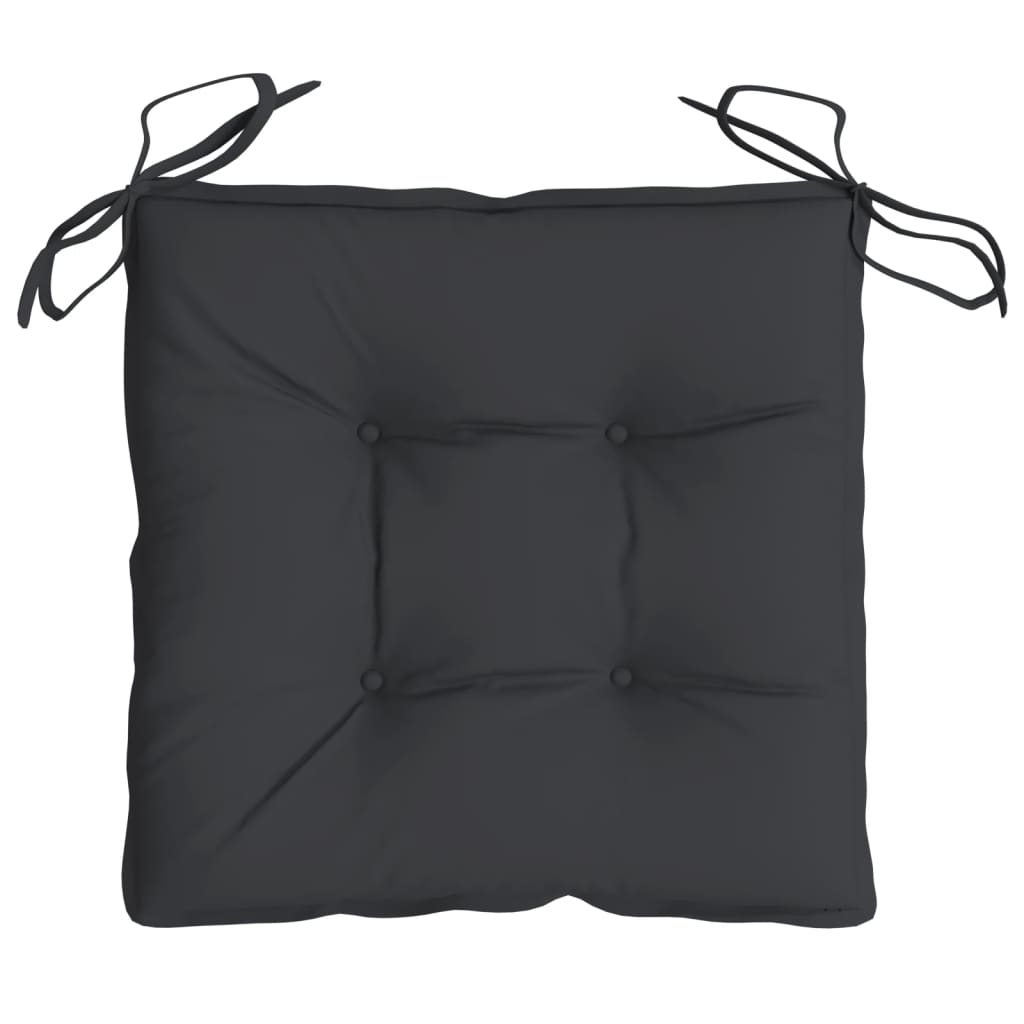 Chair Cushions 6 pcs Black 15.7"x15.7"x2.8" Oxford Fabric