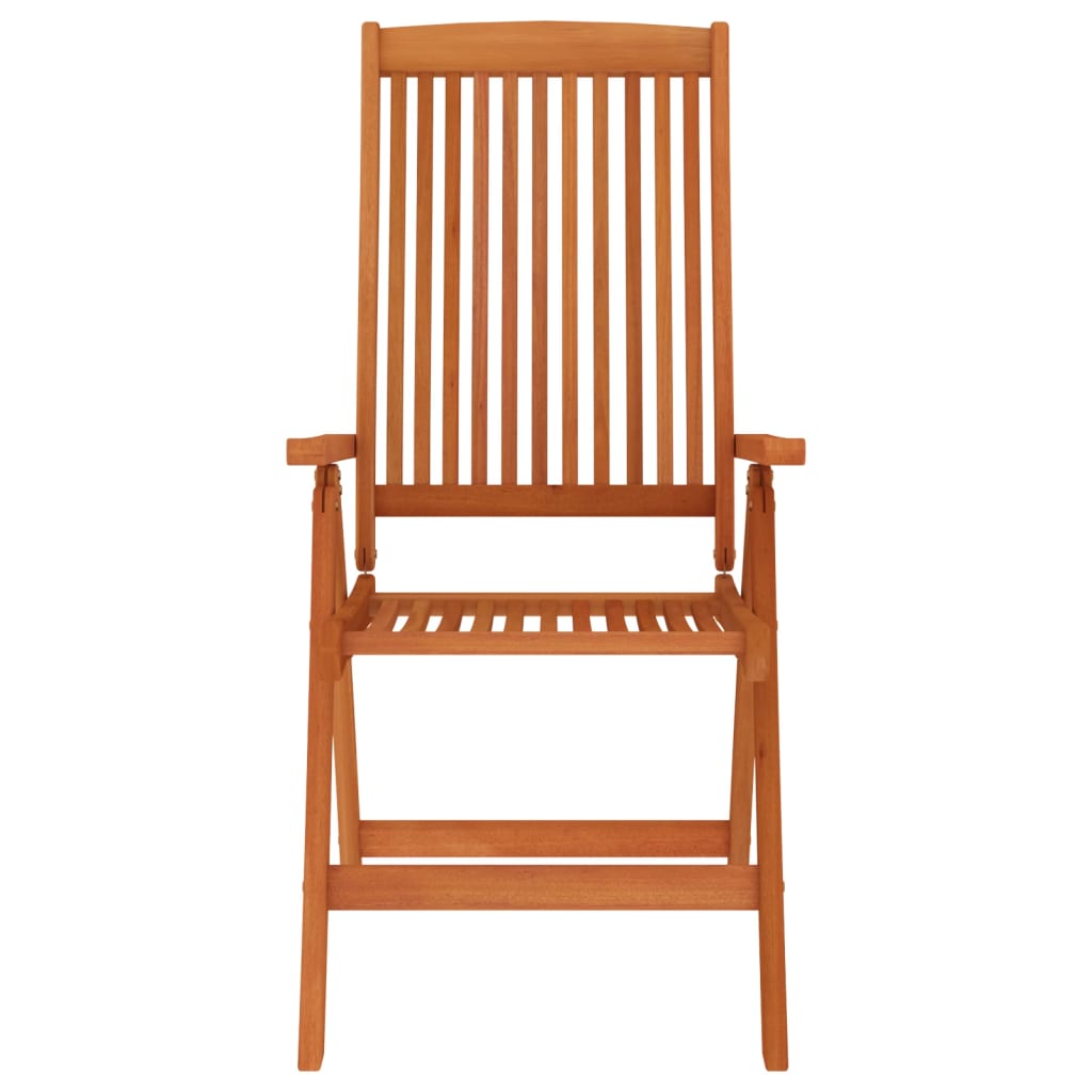 Folding Patio Chairs 4 pcs Solid Wood Eucalyptus