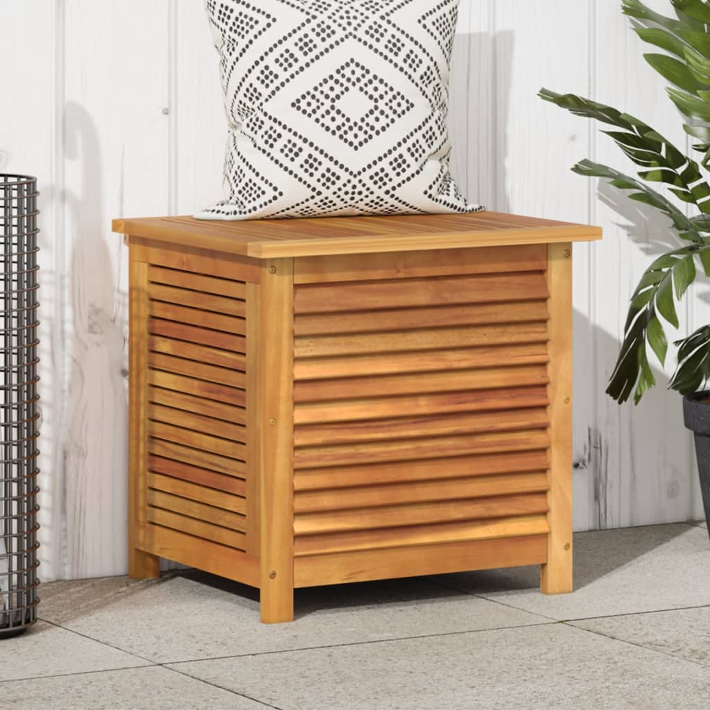 Garden Storage Box with Louver 23.6"x19.7"x22" Solid Wood Acacia