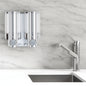 Silver Heavy Duty Plastic Two Chamber Wall Mount Soap Dispenser