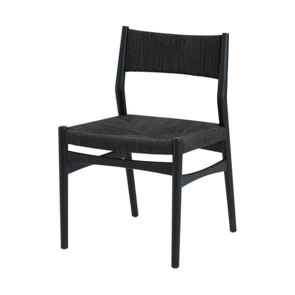 Five Piece Black Oval Dining Set with Four Chairs