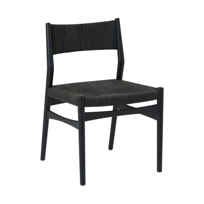 Five Piece Black Oval Dining Set with Four Chairs