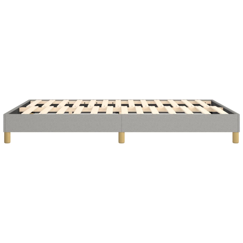 Bed Frame without Mattress Light Gray Full Fabric (US Only)