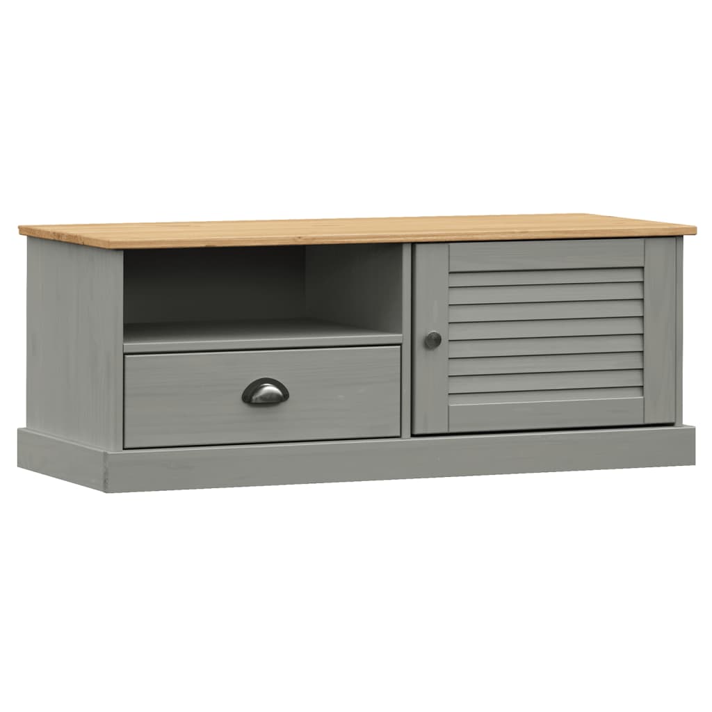 TV Stand VIGO Gray 41.7"x15.7"x15.7" Solid Wood Pine