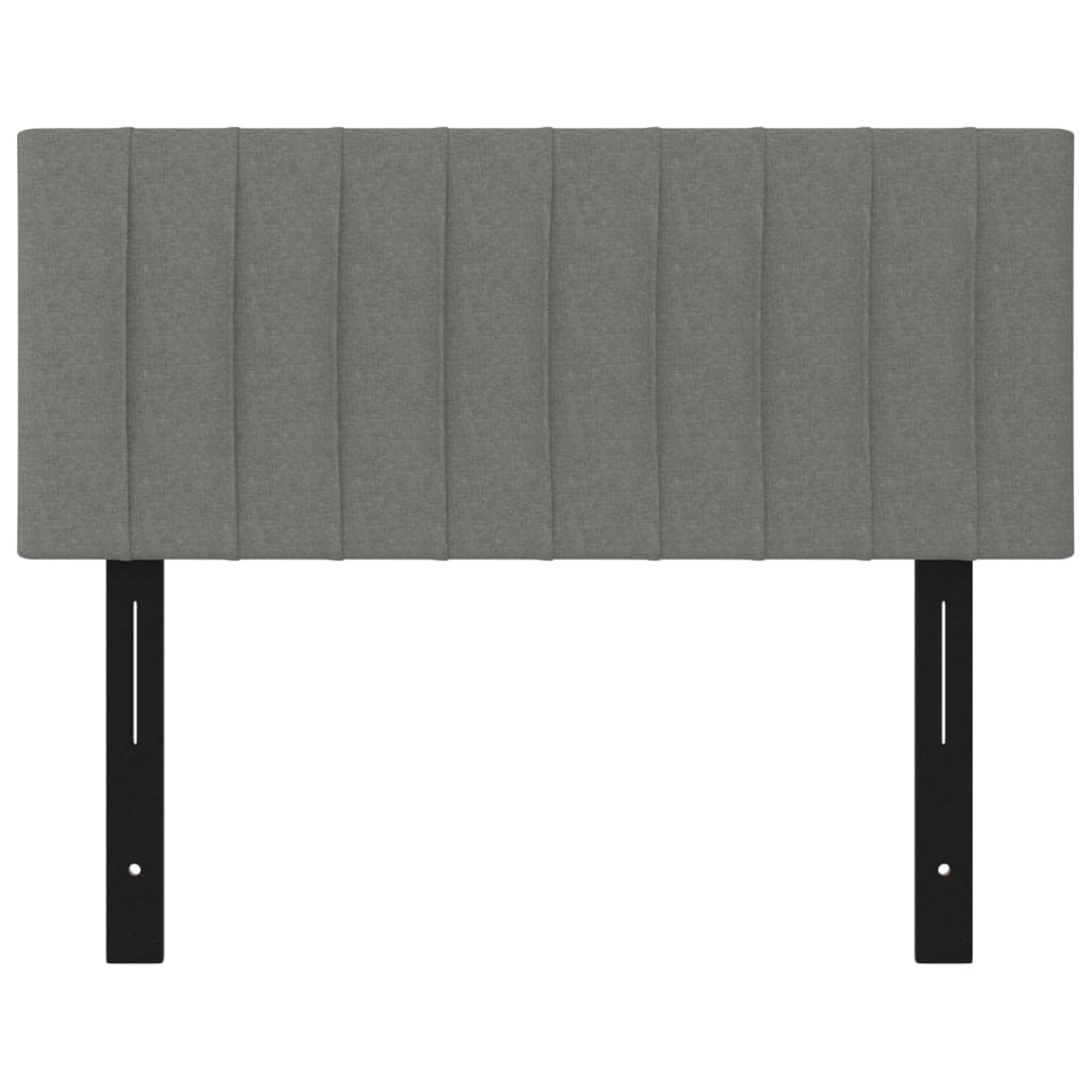 Headboard Dark Gray 39.4"x2"x30.7"/34.6" Fabric