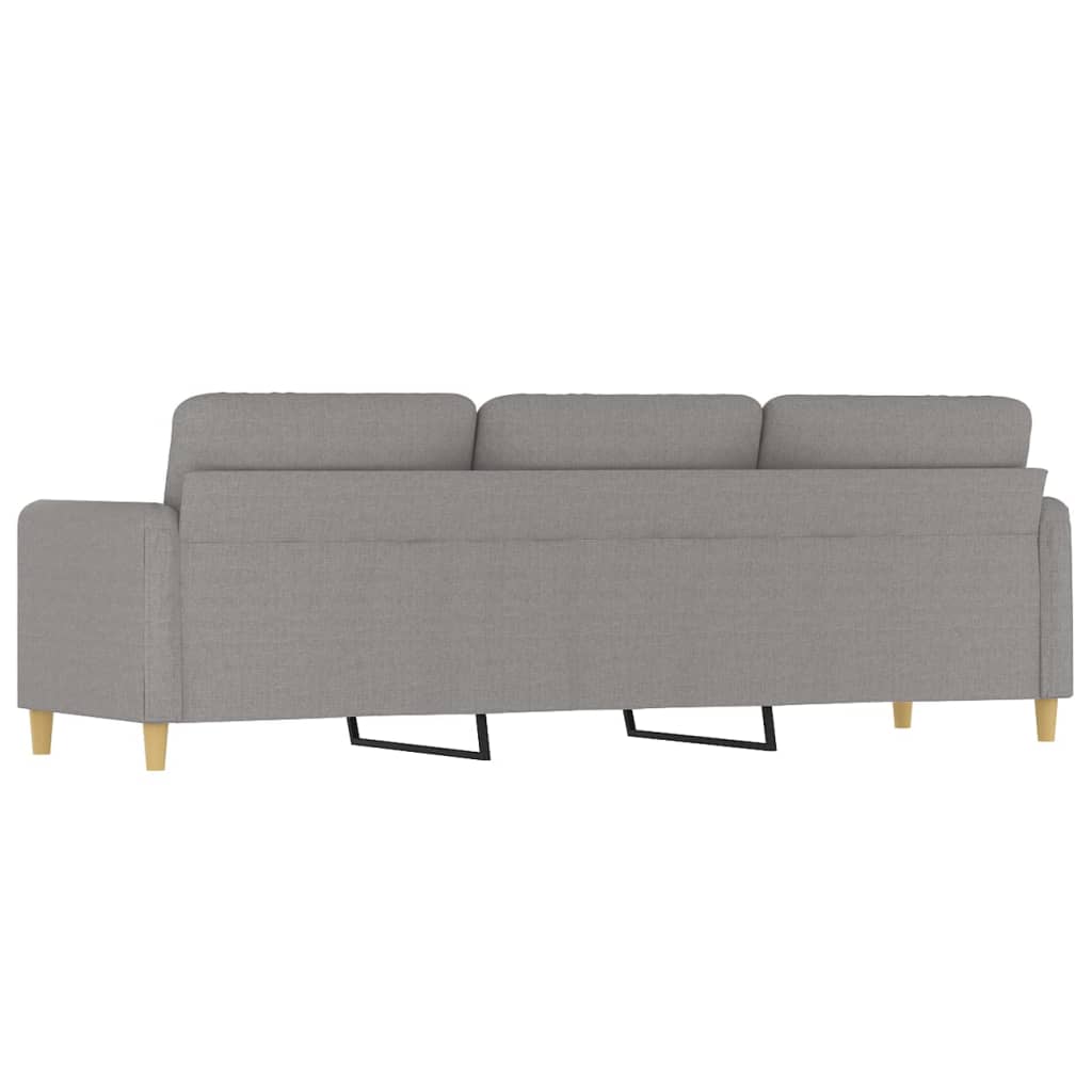 3-Seater Sofa Light Gray 82.7" Fabric