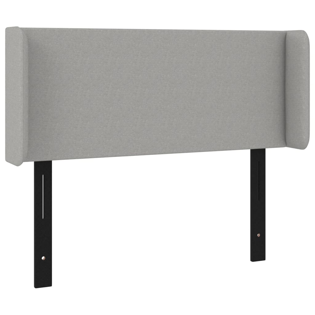 LED Headboard Light Gray 40.6"x6.3"x30.7"/34.6" Fabric