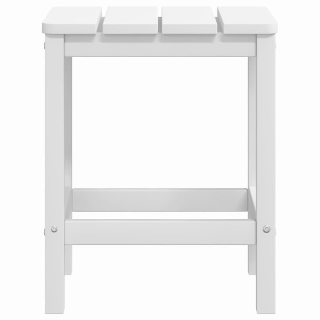 Patio Adirondack Chairs with Table HDPE White