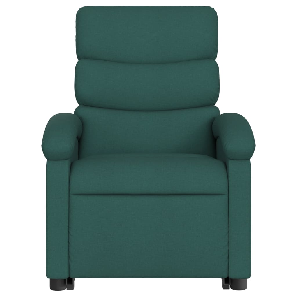 Stand up Recliner Chair Dark Green Fabric