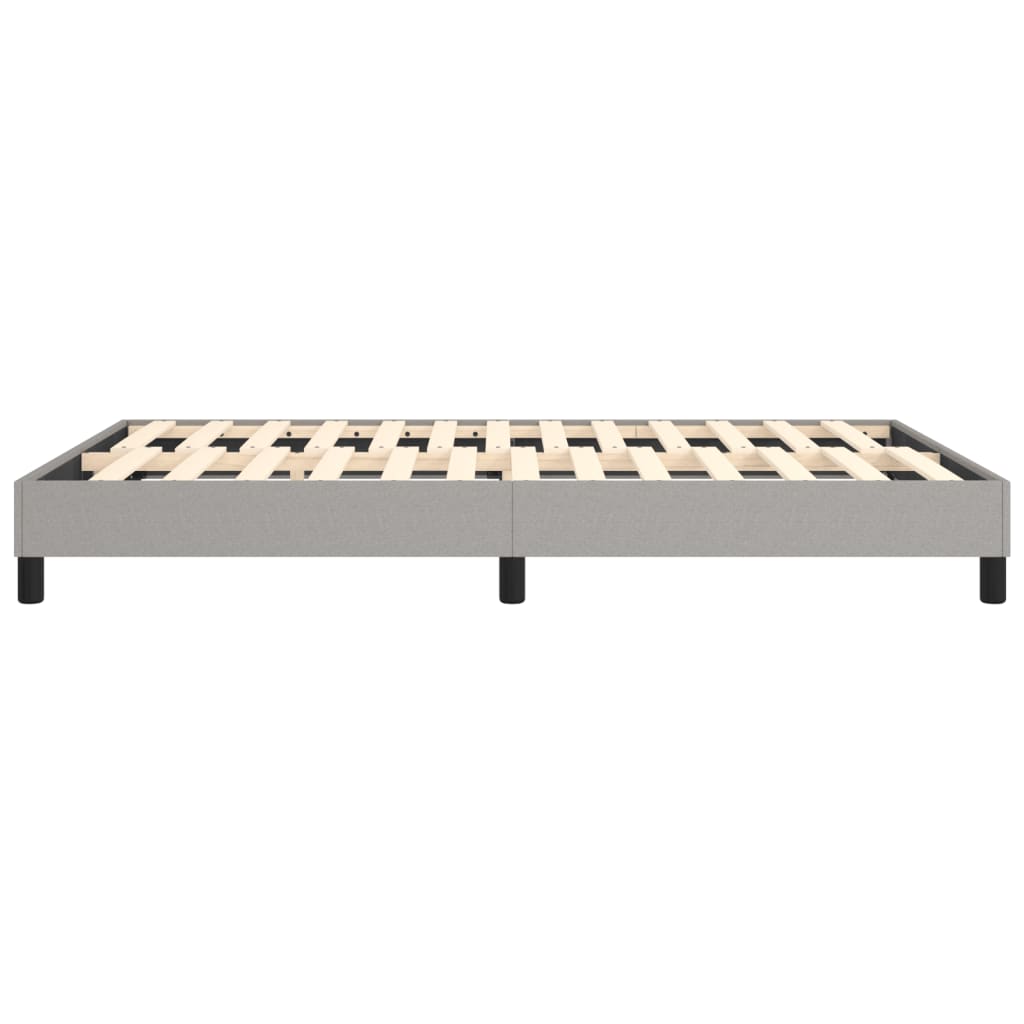 Bed Frame Light Gray 53.9"x74.8" Full Fabric