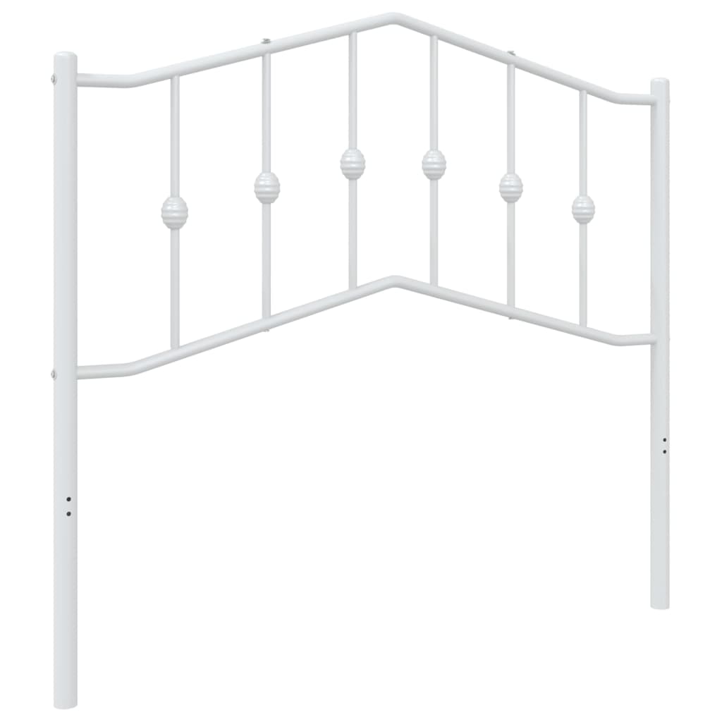 Metal Headboard White 39.4"