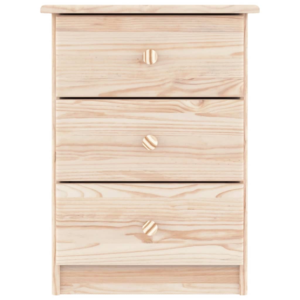 Bedside Cabinet ALTA 16.1"x13.8"x21.9" Solid Wood Pine