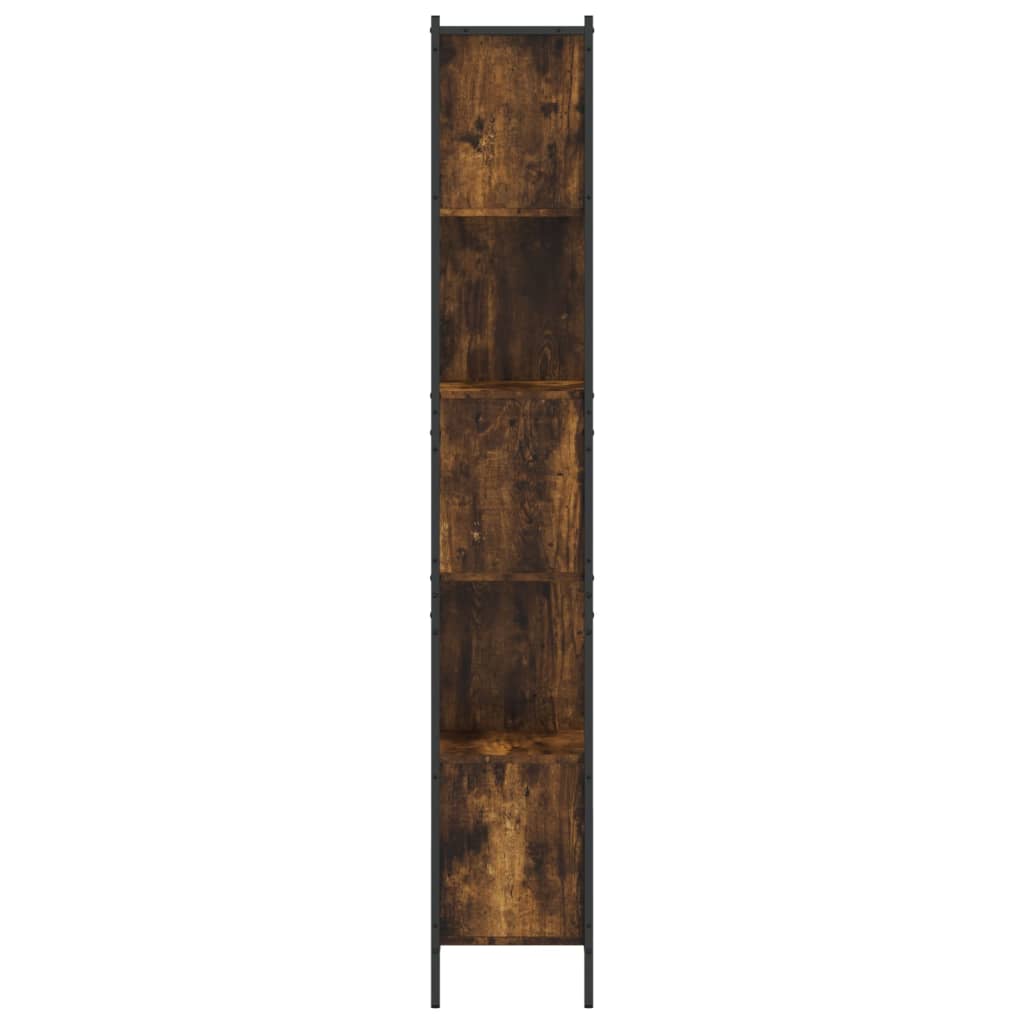 Bookcase Smoked Oak 28.3"x11"x67.7" Engineered Wood