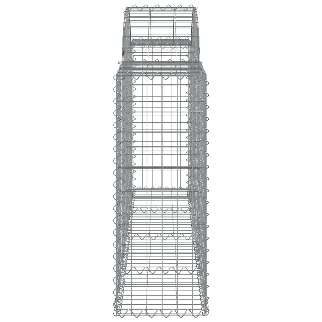 Arched Gabion Baskets 50 pcs 78.7"x11.8"x31.5"/39.4" Galvanized Iron