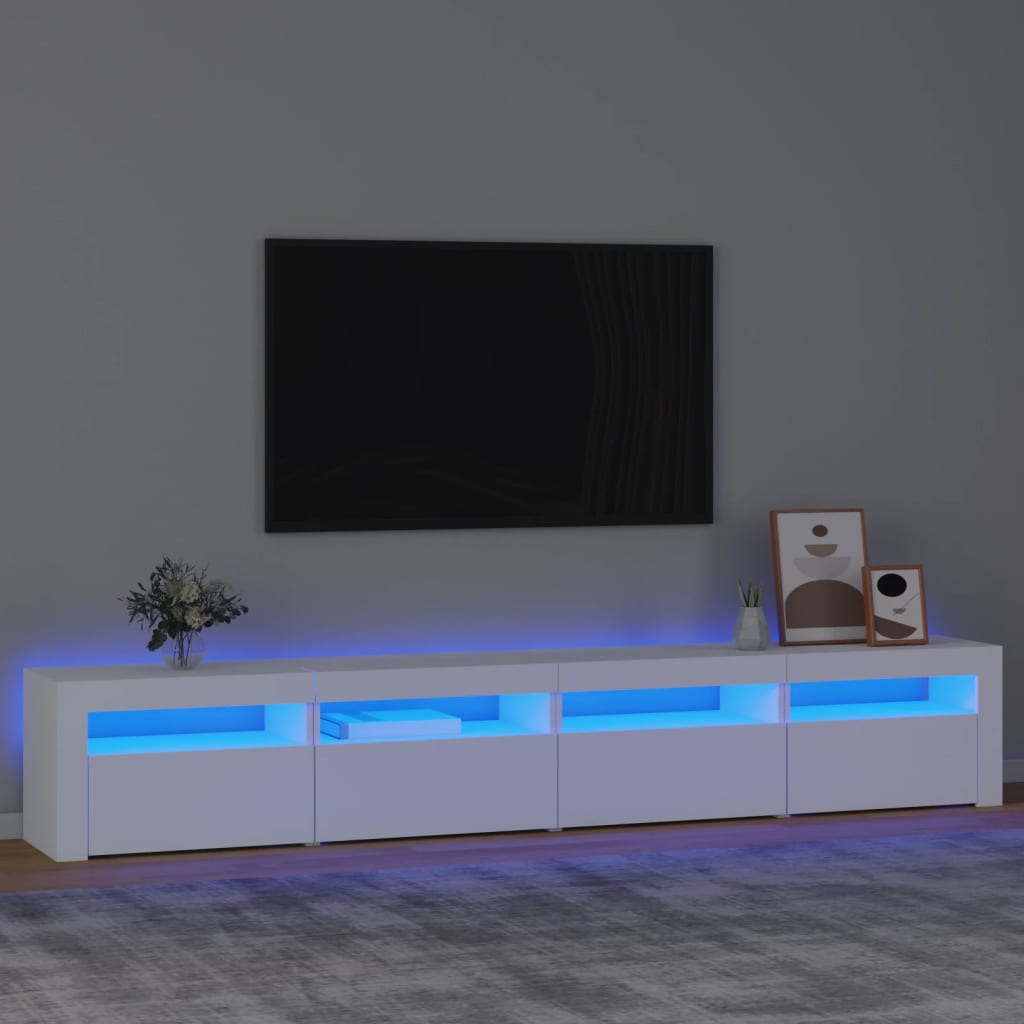 TV Stand with LED Lights Sonoma Oak 94.5"x13.8"x15.7"